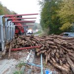 Vorplatz nach dem LKW-Unfall