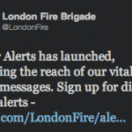 @LondonFire Twitter Alert