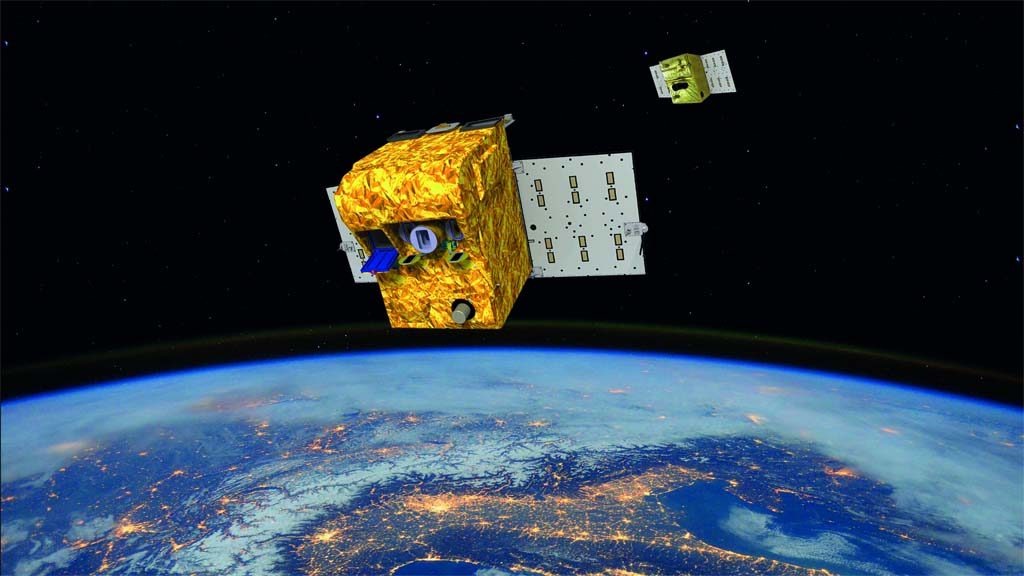 FireBIRD ist eine Mission zur Feuerfernerkundung und besteht aud den Kleinsatelliten BIROS und TET-1. Grafik: DLR